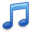 Music Note Blue icon